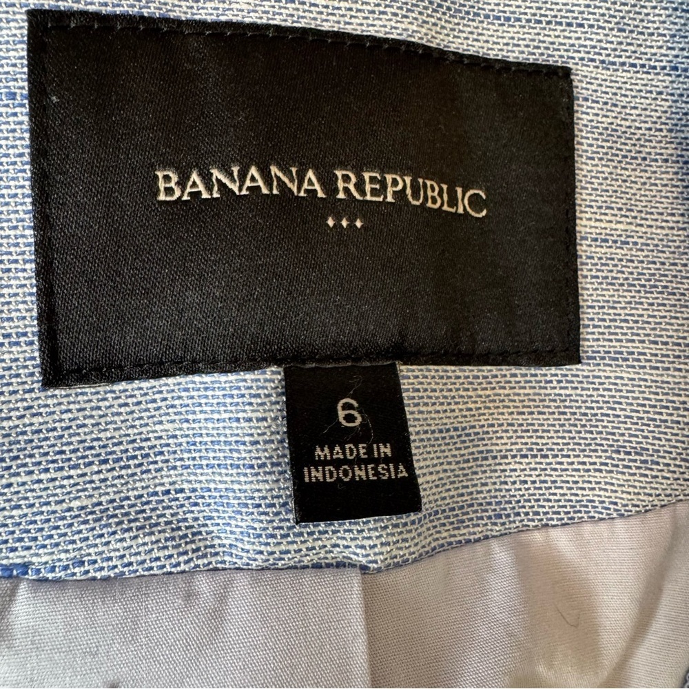 Banana Republic Heathered light blue Blazer size 6 - Picture 7 of 8